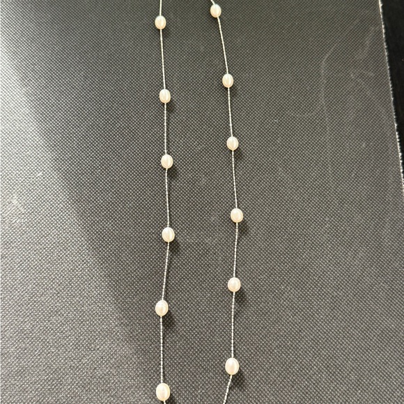 QVC Elegant Cream Pearl Necklace and Bracelet Set NWT Stamped 925 Timeless Chic - Picture 9 of 9